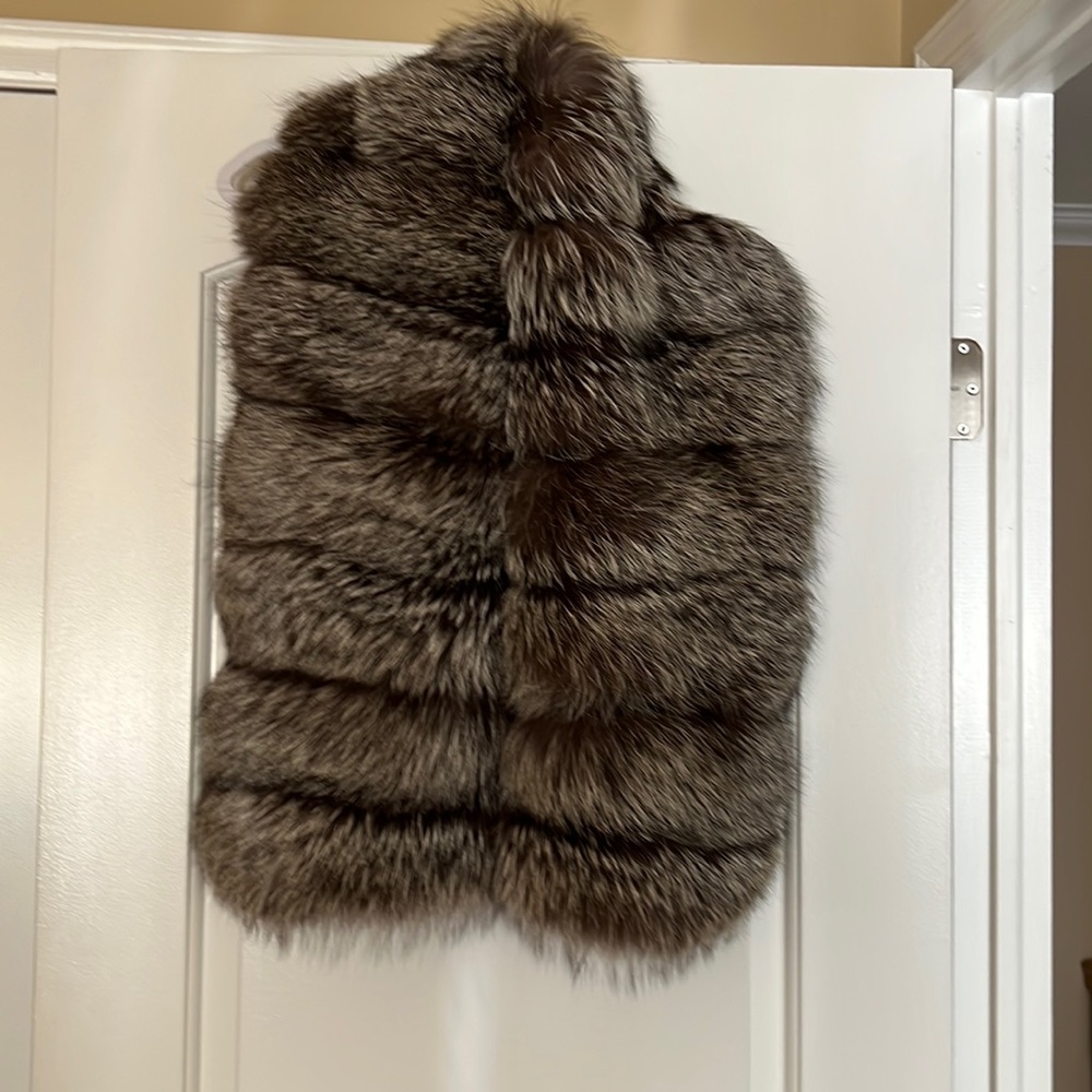 Silver fox stole